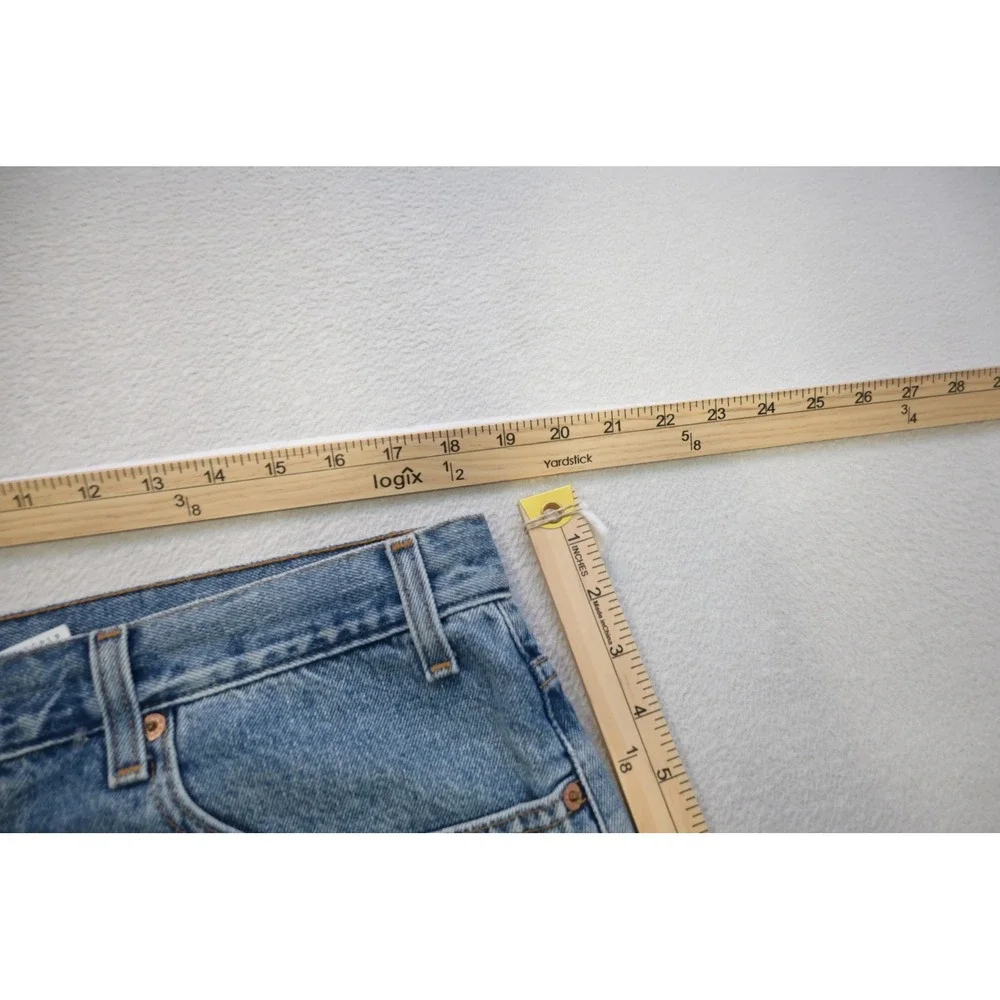 Levi's 550 Relaxed Fit Denim Shorts Mens 38 Blue Mid Wash Vintage Excellent